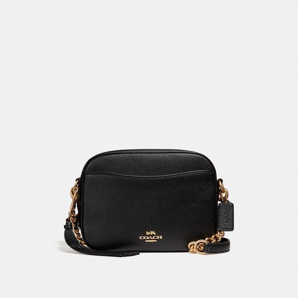 coach camera bolsa black