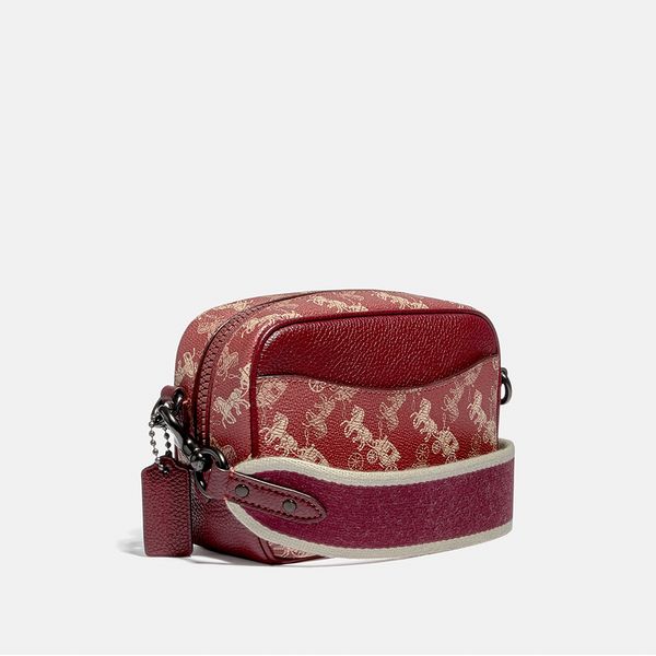 coach mini camera bag with tie dye print