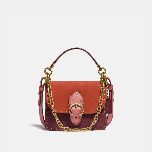 coach shoulder bolsa red