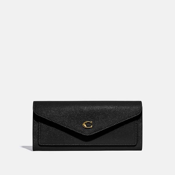 Carteira Wyn Soft Wallet Coach - Preto