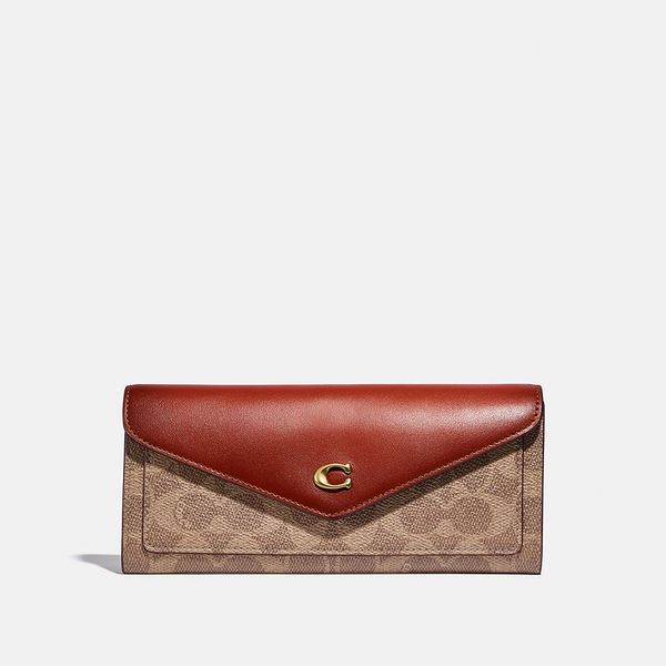 Carteira Wyn Soft Wallet Coach - Marrom