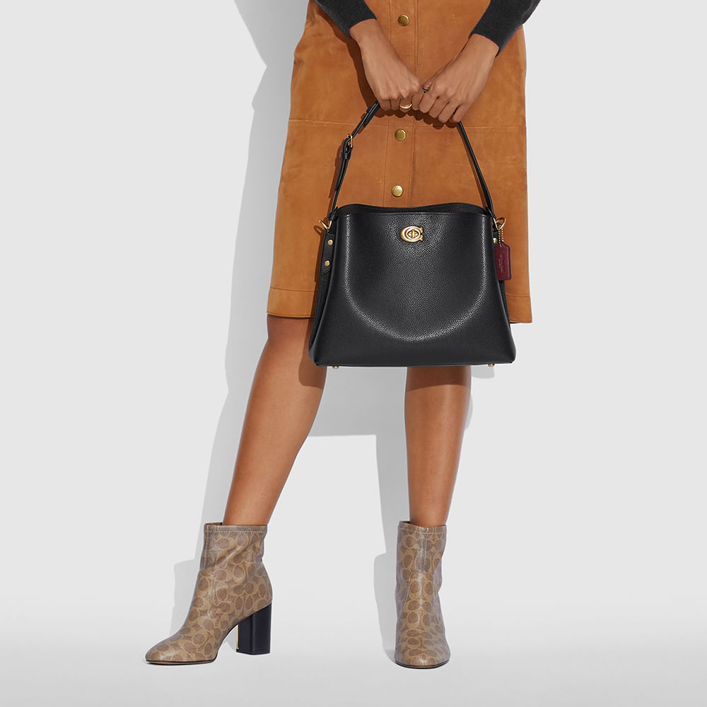 Bolsa Willow Shoulder Coach Preto - coach