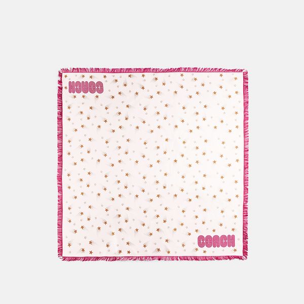 Lenço Star Square Coach - Branco