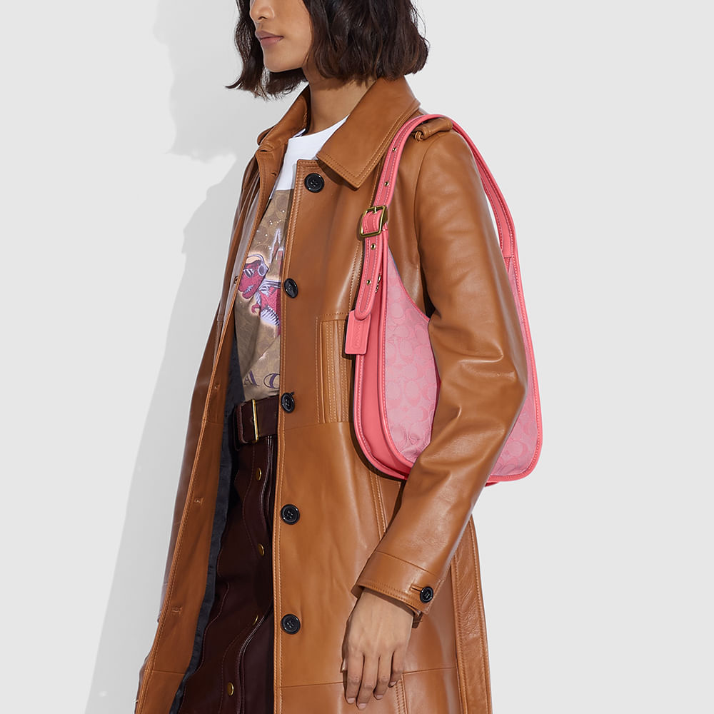 coach ergo leather shoulder bolsa