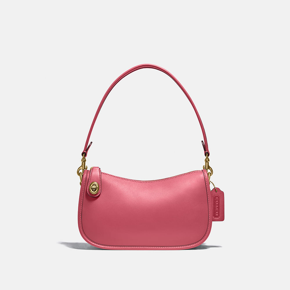 small pink shoulder bolsa