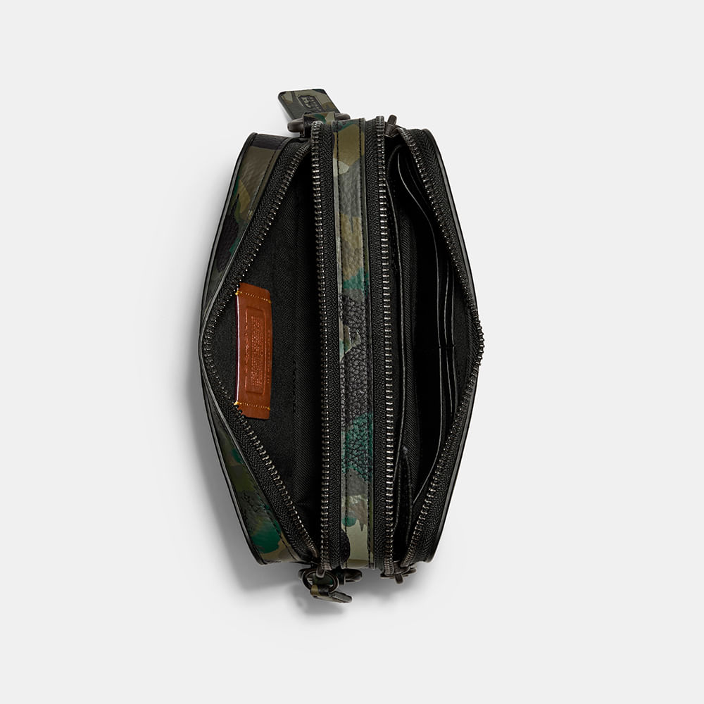Bolsa Charter Hybrid Camo Coach Verde - coach