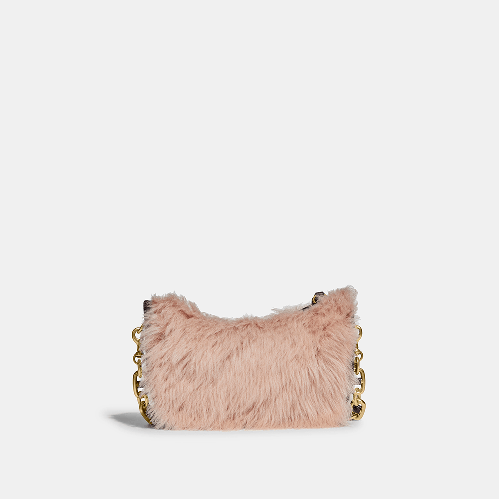 fluffy brown bolsa