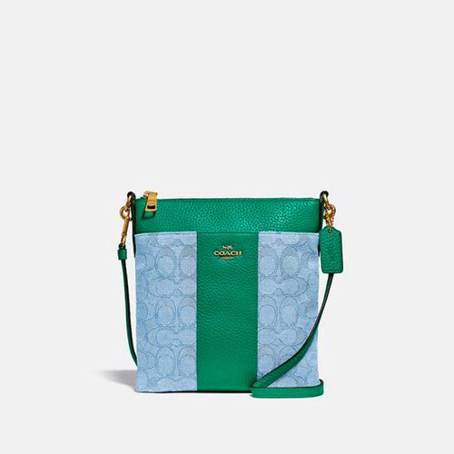 coach green mini bolsa