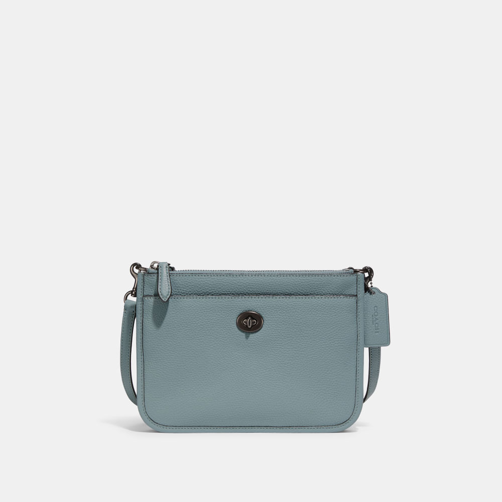 pebbled crossbody bolsa