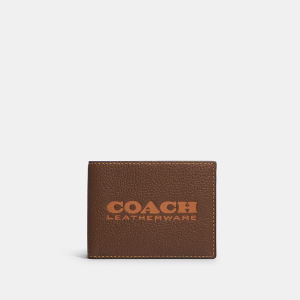 Carteira Slim Coach - Marrom