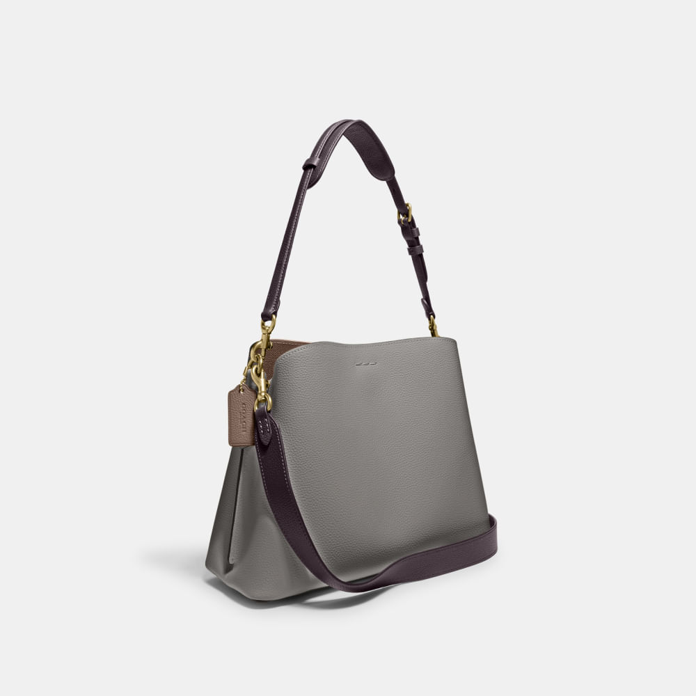 Bolsa Willow Shoulder Bag Coach Cinza - coach