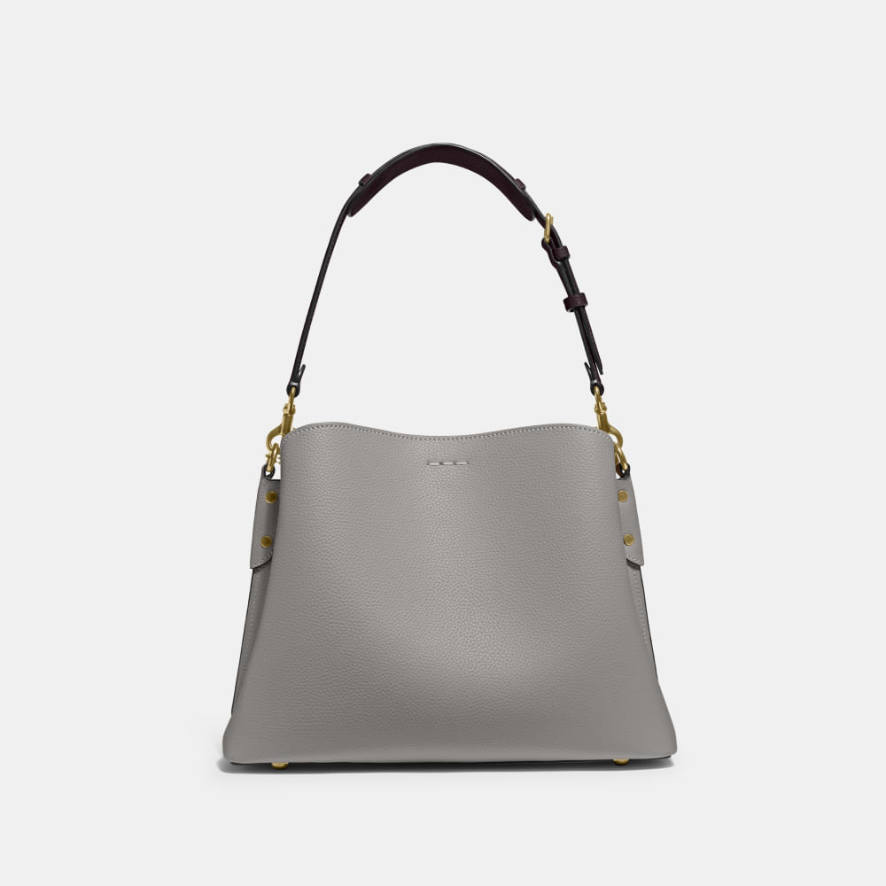 Bolsa Willow Shoulder Bag Coach Cinza - coach