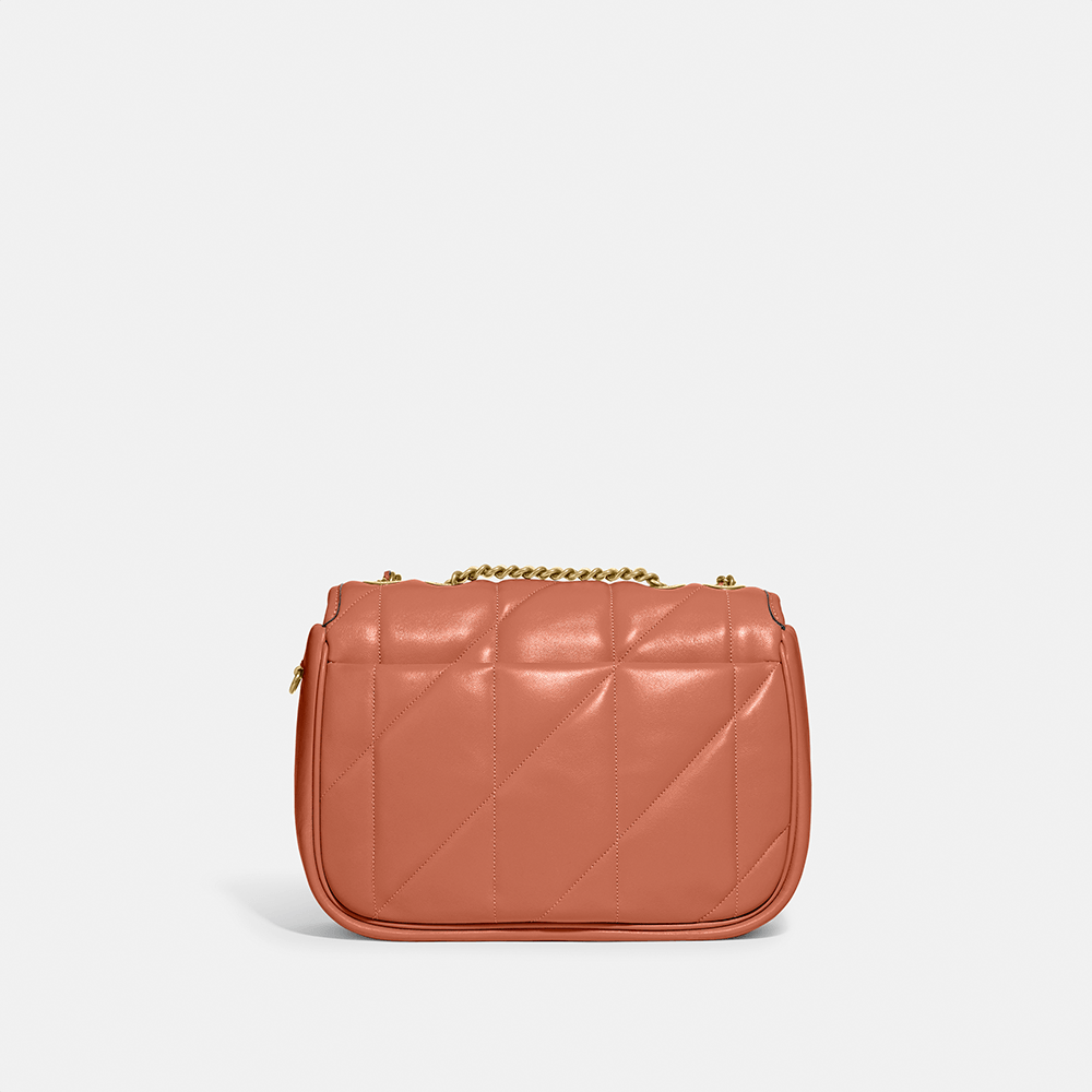 Bolsa Pillow Madison Shoulder Bag Quilting Coach Coral - coach