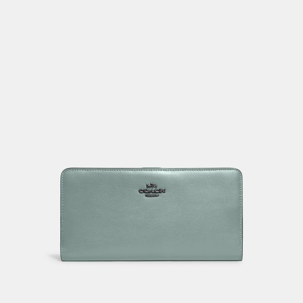 Carteira Skinny Wallet Coach - Azul