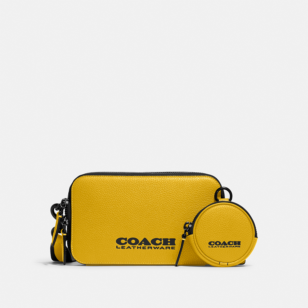 Bolsa Charter Slim Crossbody Coach Amarelo coach