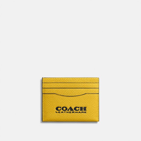 Porta Cartão Flat Coach - Amarelo