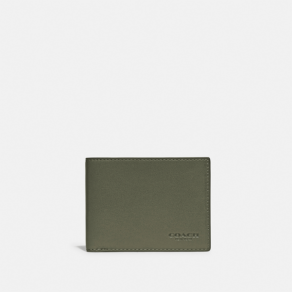 Carteira Slim Billfold Coach - Verde