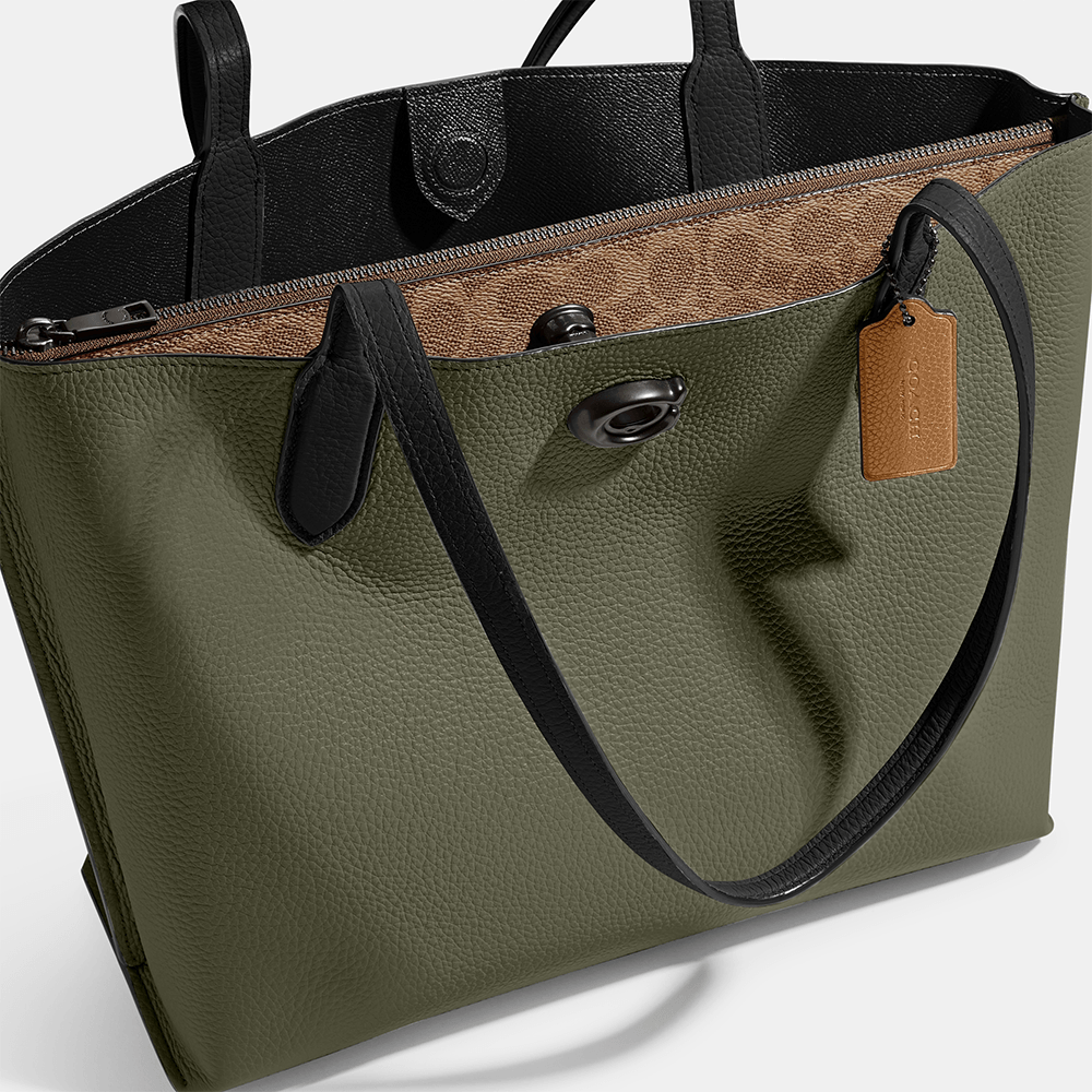 Bolsa Willow Tote Coach Verde coach