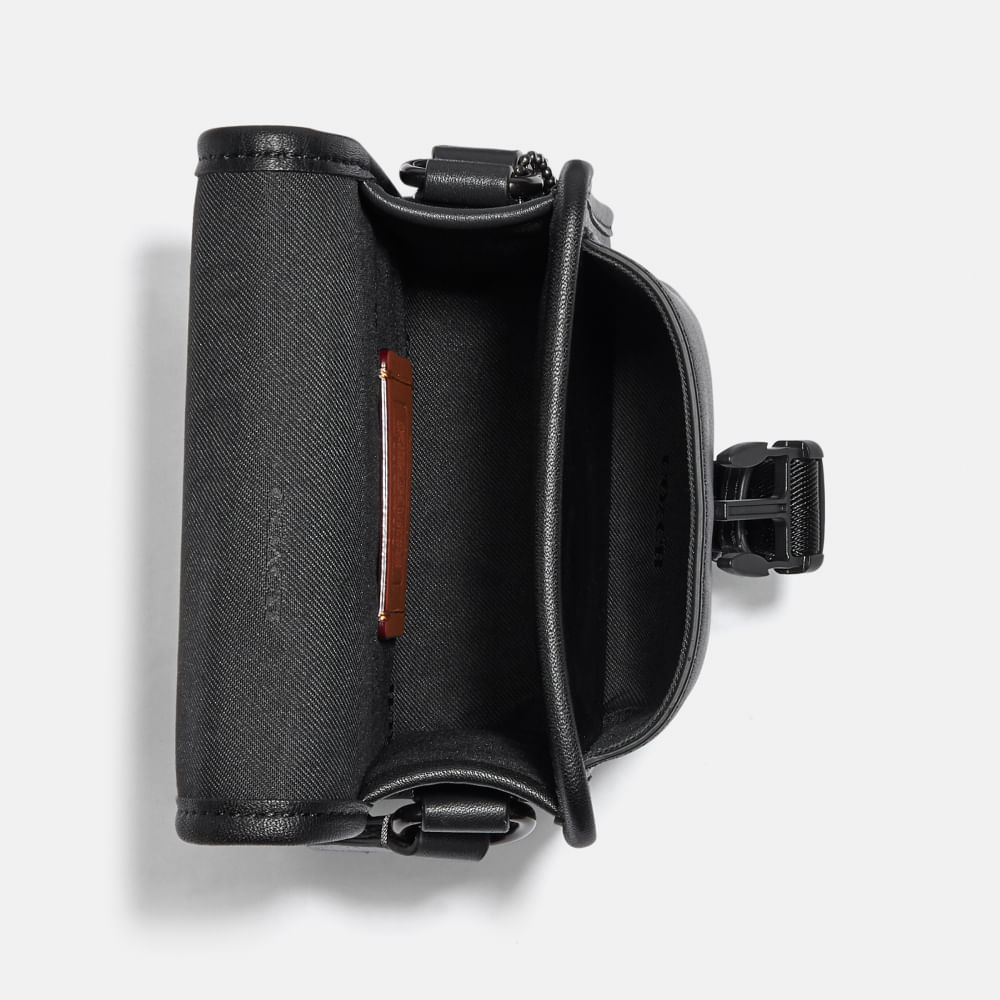 Bolsa Charter North South Crossbody Hybrid Pouch Coach Preto - coach