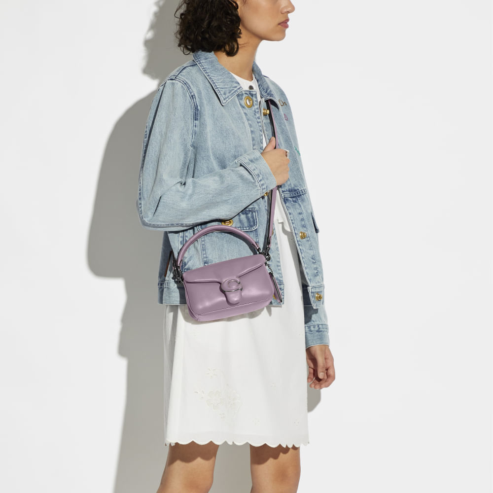 Bolsa Pillow Tabby 18 Coach Lilás - coach