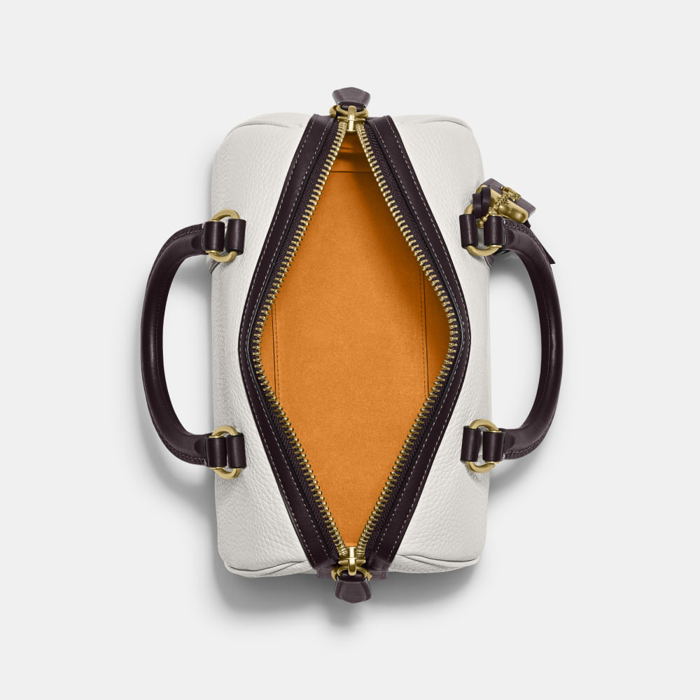 バッグ COACH Ruby Satchel 25 Pebble Leather Bag Bolsa Ruby Satchel 25 Colorblock Coach - coach