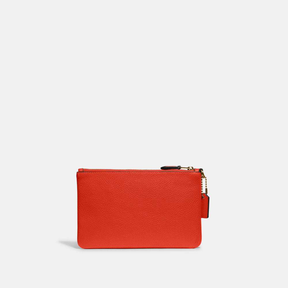 Bolsa Coach Feminina Wristlet Vermelho coach