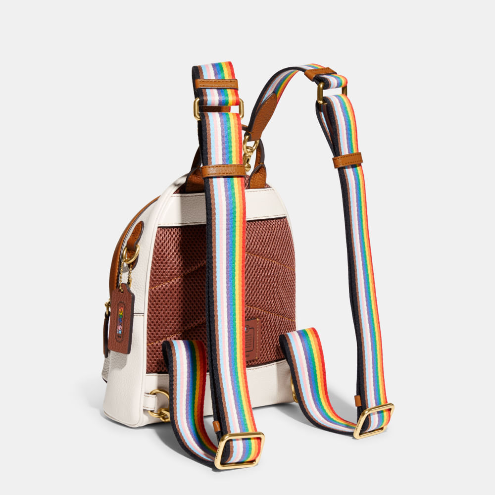 ❣️★COACH ★オフホワイト 本革リュック 希少サイズ32cm✕25cm Mochila Charter 18 Pride Patches Coach - coach