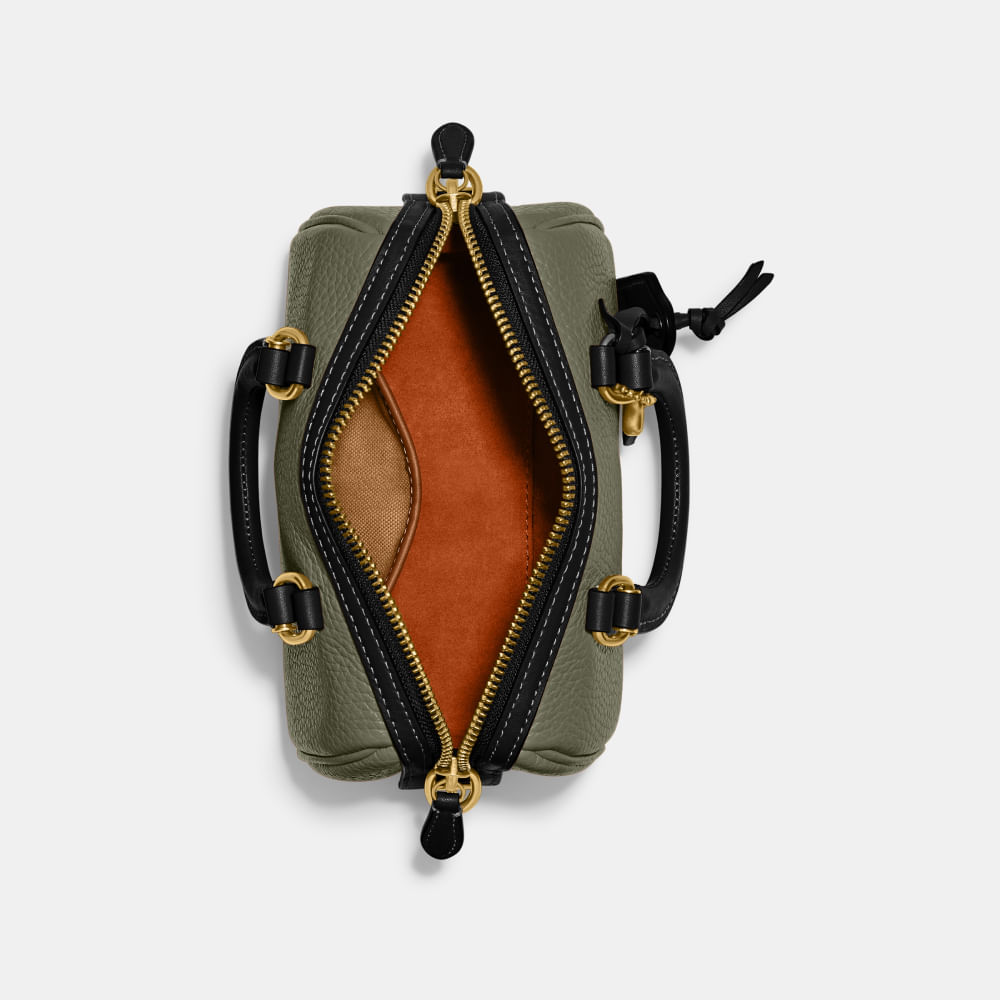 Bolsa Ruby Satchel 18 Colorblock Coach - coach