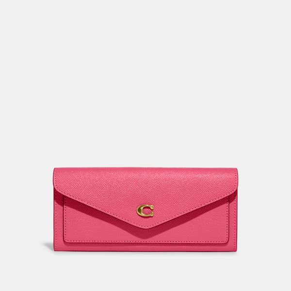 Carteira Wyn Soft Wallet Coach - Rosa