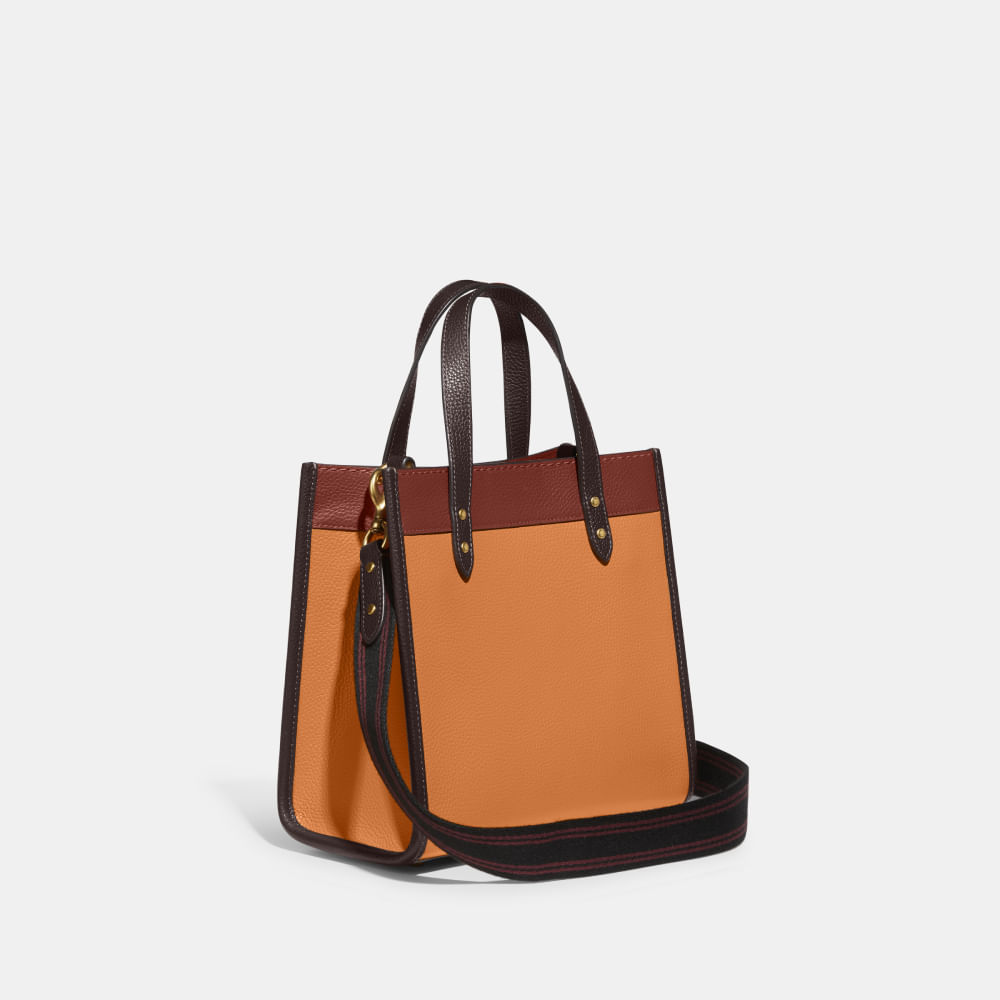 Bolsa Field Tote 22 Coach Laranja - coach
