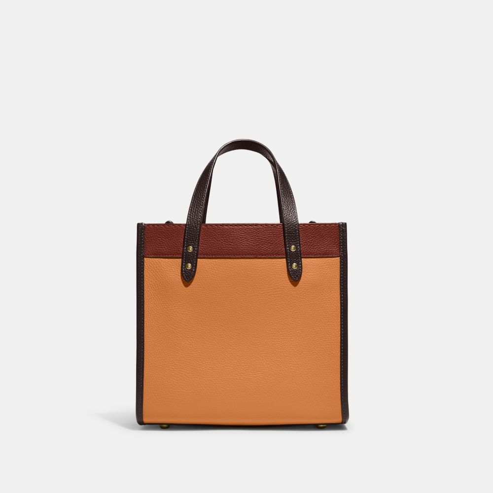 Bolsa Field Tote 22 Coach Laranja - coach