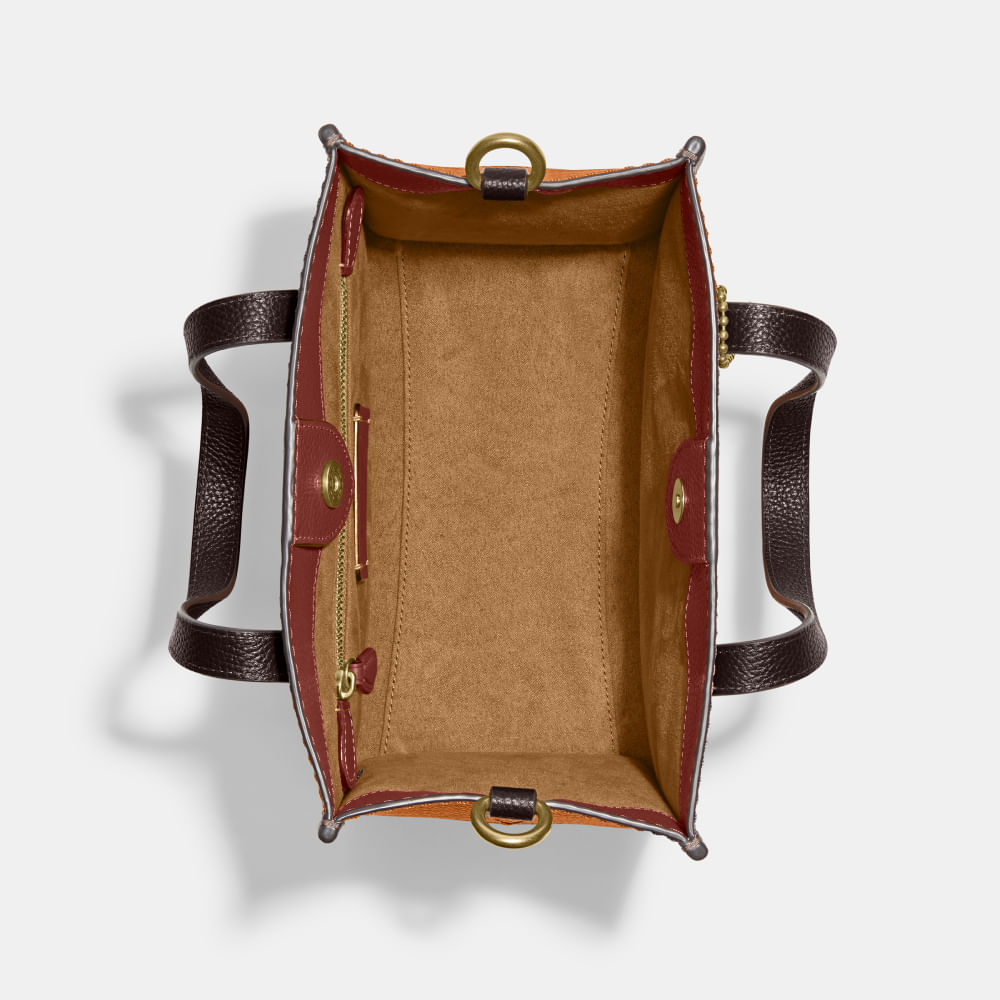 Bolsa Field Tote 22 Coach Laranja - coach