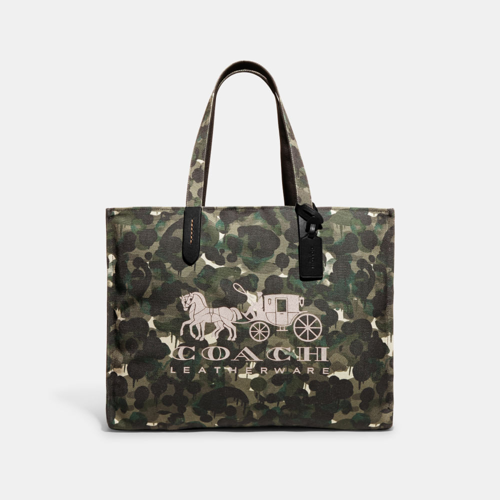 Coach camouflage online tote