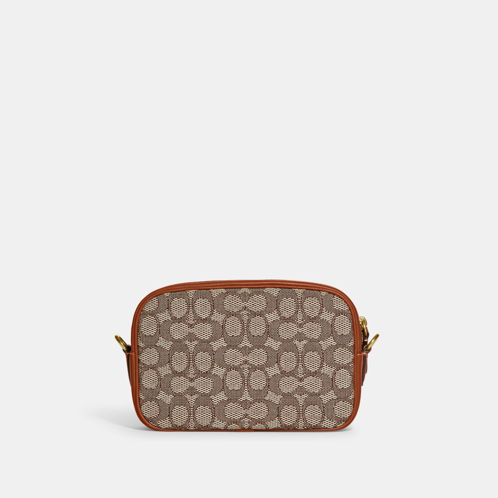 Coach metallic outlet signature camera bag