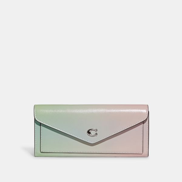 Carteira Wyn Soft Ombré Coach - Verde