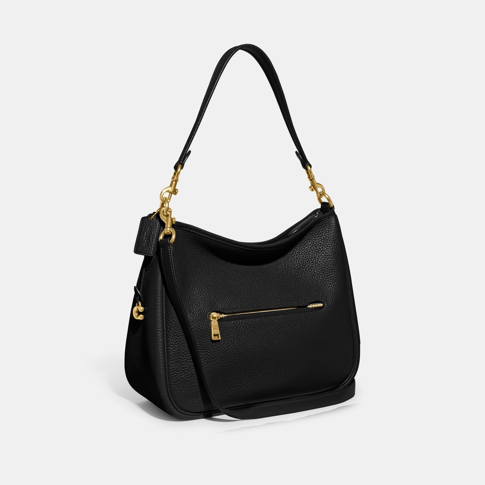 Bolsa Preta Cary Shoulder: Versatilidade Sofisticada - coach