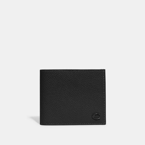 Carteira Double Billfold Coach - Preto