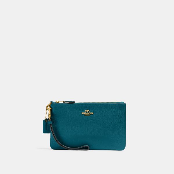 Bolsa Coach Feminina Wristlet - Azul