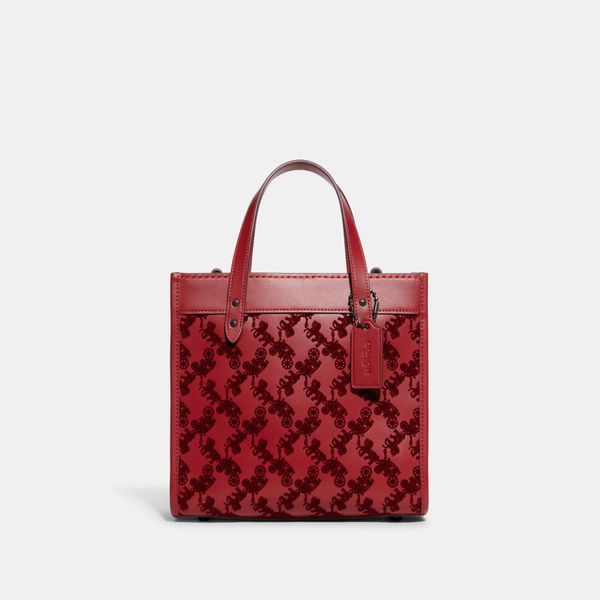 Bolsa Field Tote 22 Horse and Carriage - Vermelho