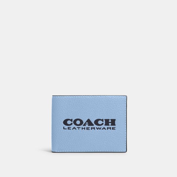 Carteira Slim Coach - Azul