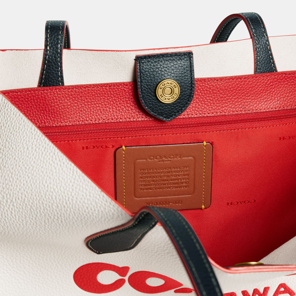 Bolsa Kia Tote Colorblock Coach - coach