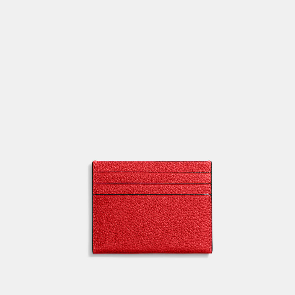 Porta Cartão Flat Coach Vermelho - coach