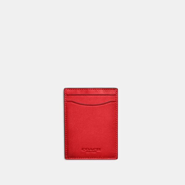 Porta-Cartão Money Clip Coach - Vermelho