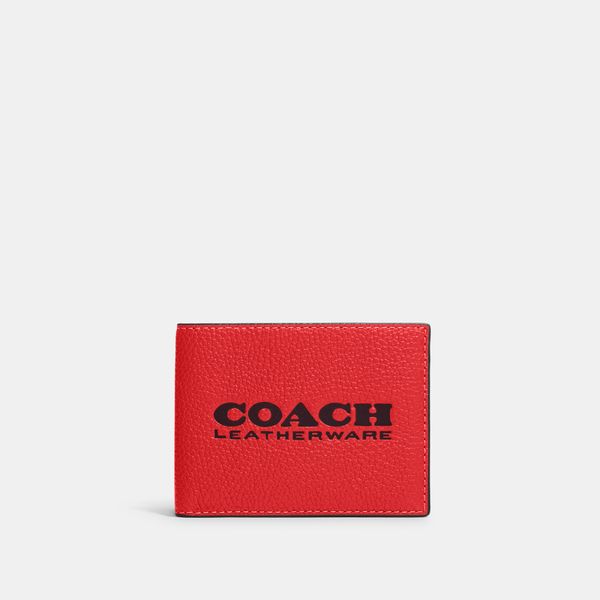 Carteira Slim Coach - Vermelho