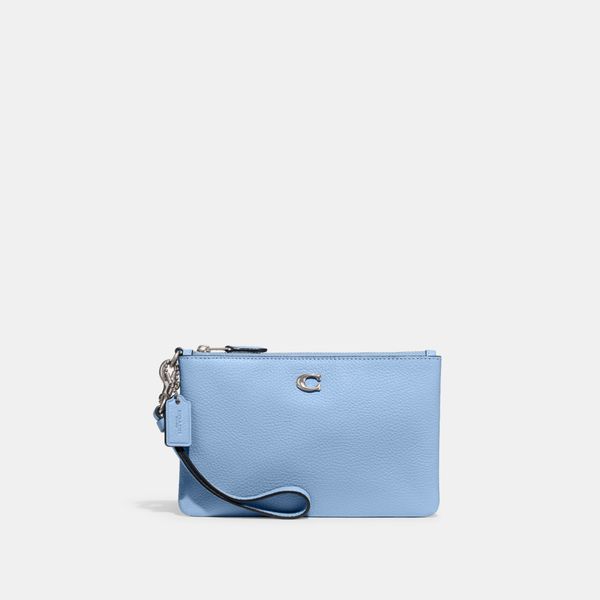 Bolsa de Mão Wristlet Siganture Coach - Azul