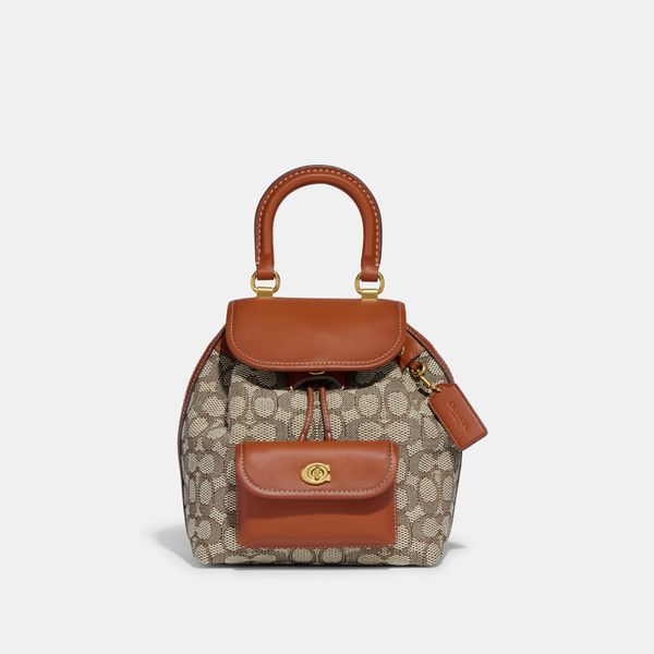 Mochila Riya 21 Signature Coach - Marrom