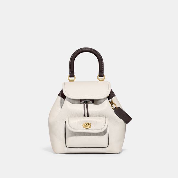 Mochila Riya 21 Colorblock Coach - Off White