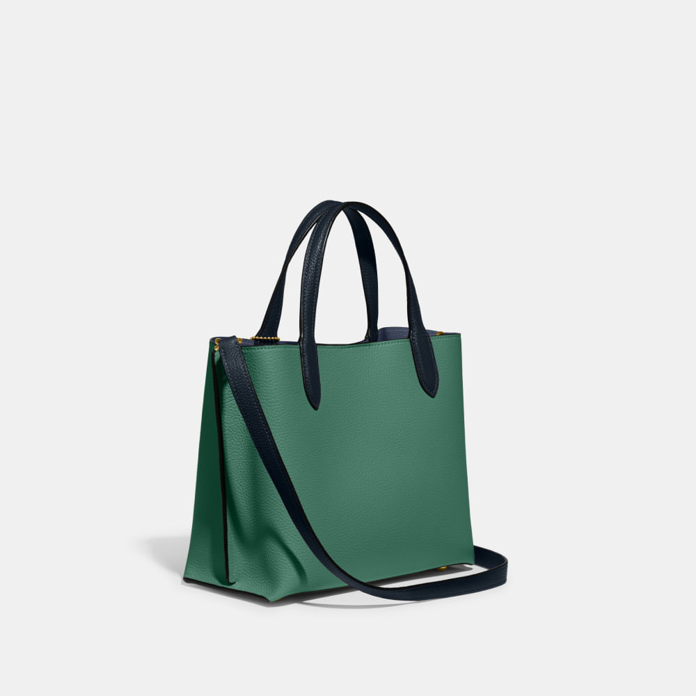 Bolsa Willow Tote 24 Colorblock Coach Verde coach
