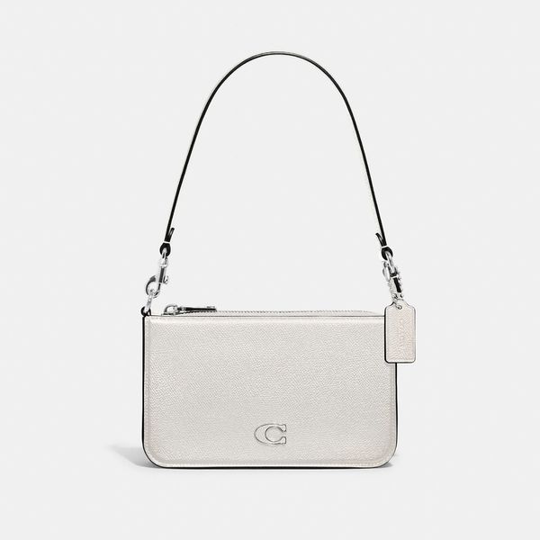 Bolsa Pouch Signature Detail Coach - Off White