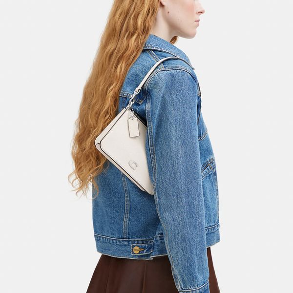 Bolsa Pouch Signature Detail Coach Off White - coach